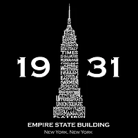 LA Pop Art Women's Word T-Shirt - Empire State Building