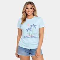 Simply Sage Market - Women's Short Sleeve Graphic T-Shirt Villa Vibes Palm Tree