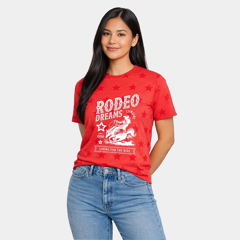 Simply Sage Market - Rodeo Dreams Living For The Ride Women's Short Sleeve Star Tee