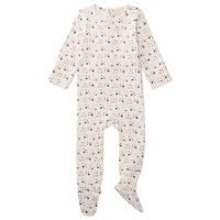 MeMoi Unisex Baby and Toddler "Tossed Leaf" Ribbed 100% Cotton Footie
