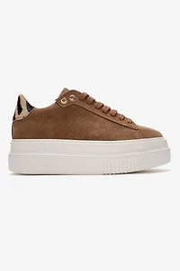 Forever & Always Womens Nera Leather Casual Sneaker