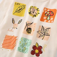 MyKids-USA Baby Girl Print Pattern Thin Style Autumn Style Shirt