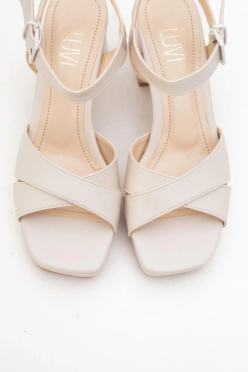 Prologue Shoes Womens Lisbon Platform Block Heel Sandal