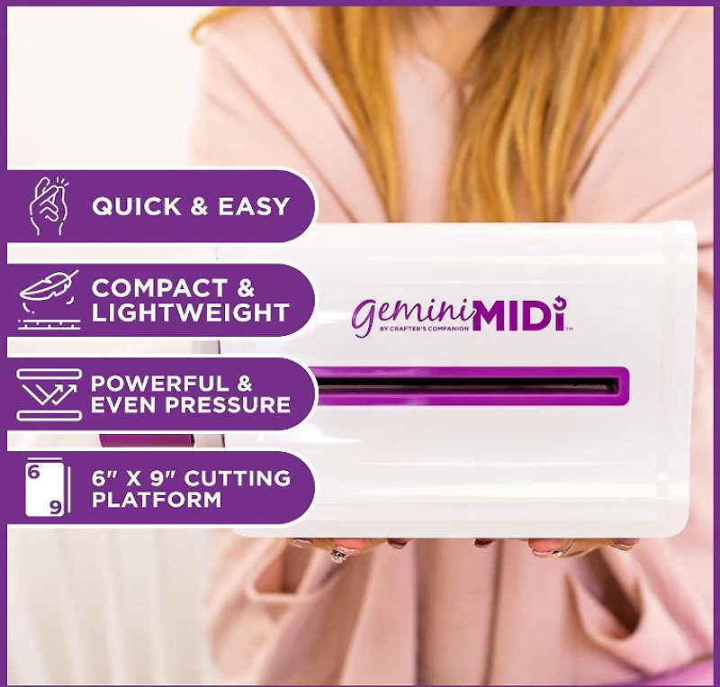 Gemini Midi Manual Die-Cutting & Embossing Machine-6"X9"