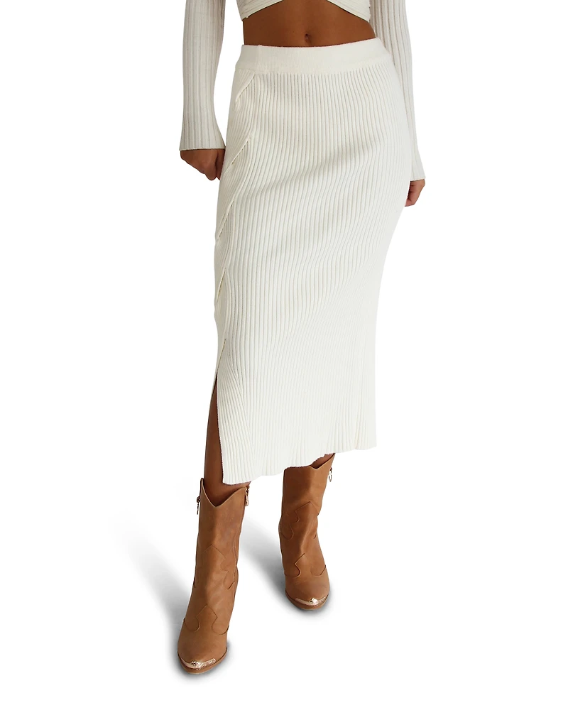 Belle & Bloom Womens All My Life Knit Midi Skirt