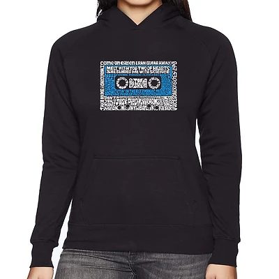 LA Pop Art 80s One Hit Wonders - Women's Word Hooded Sweatshirt