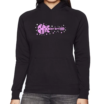 LA Pop Art Shake it Off - Women's Word Hooded Sweatshirt