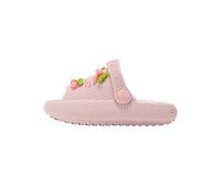 bebe Toddler Girl's Cherry Charm Slide Sandals, Pink