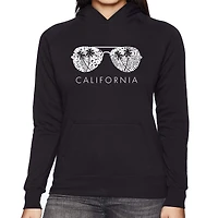 LA Pop Art California Shades - Women's Word Hooded Sweatshirt