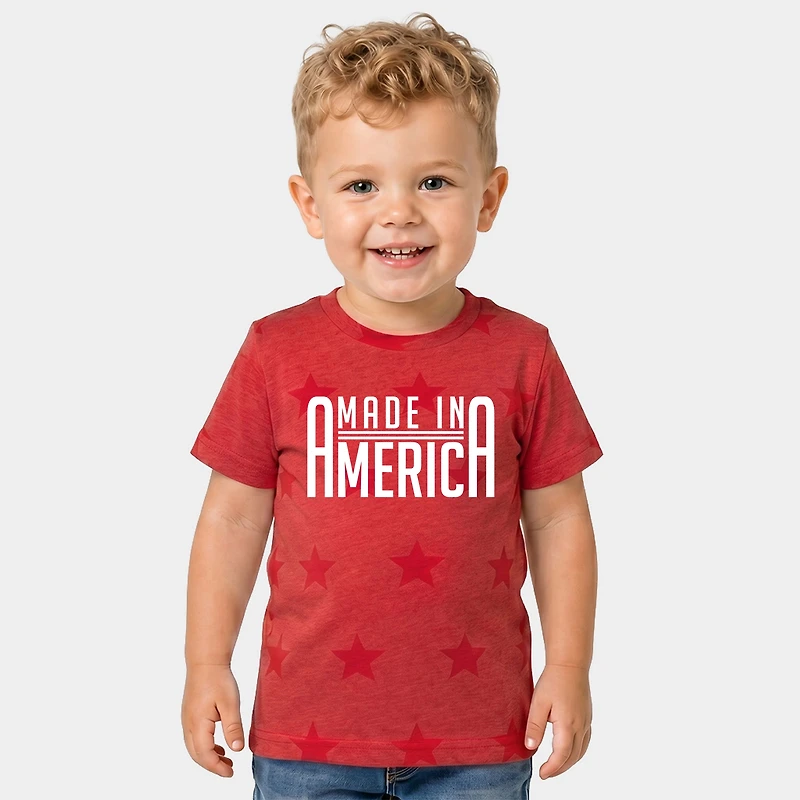 The Juniper Shop - Made America Rounded Toddler Short Sleeve Star Tee