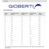 Gioberti Boy's Velvet Formal Suit Vest