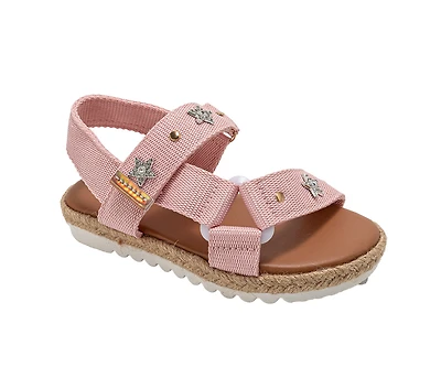 bebe Girl's Sport Fashion Sandals - Comfortable Shoes with Playful Charms (Little Kid/Big Kid)