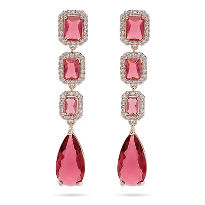 AGP PARIS Womens Geometric Drop Earrings