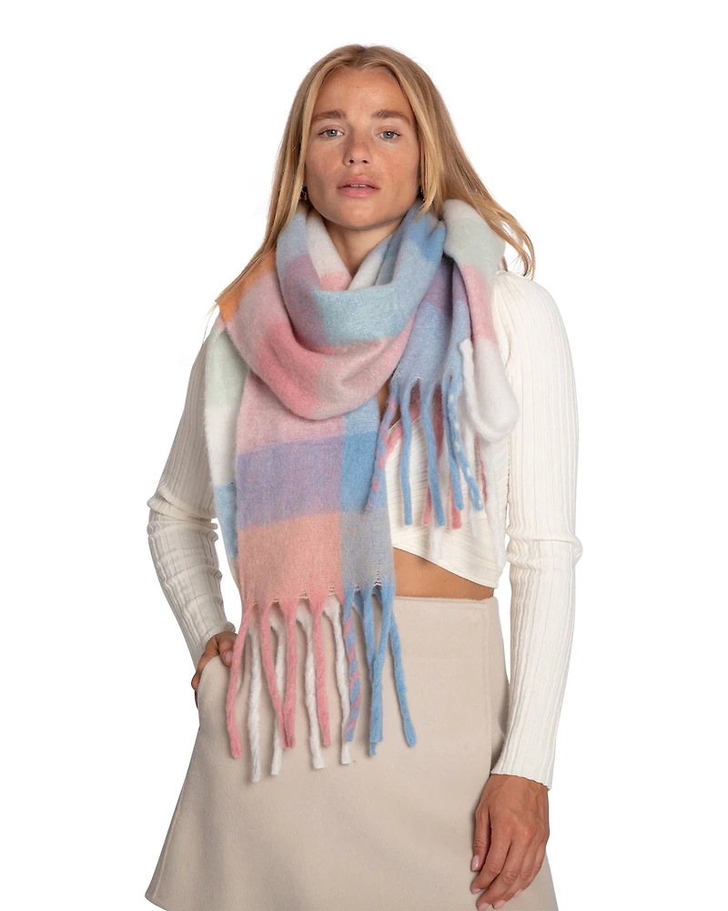 Belle & Bloom Womens Vail Checkered Scarf