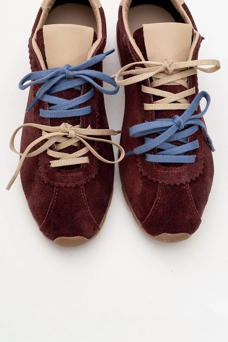 Forever & Always Womens Crea Leather Sneakers