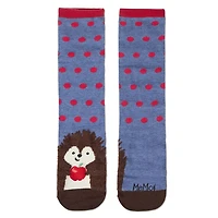 MeMoi Women's Foot Pet Porcupine  Crew Socks