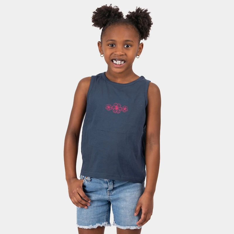 The Juniper Shop - Hibiscus Row Pink Youth Tank Top