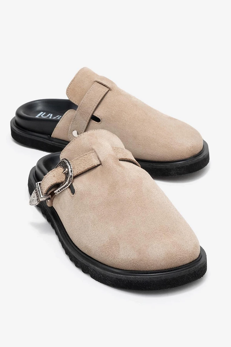 Forever & Always Womens Vesta Leather Mules