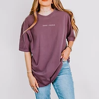 Simply Sage Market - Dogs Are Greater Than People Women's Garment Dyed Graphic T-Shirt