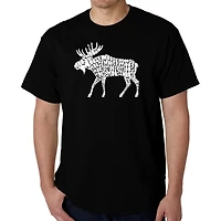 LA Pop Art Men's Word Graphic T-Shirt - Moose