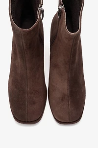 Forever & Always Womens Napoli Leather Block Heel Boot