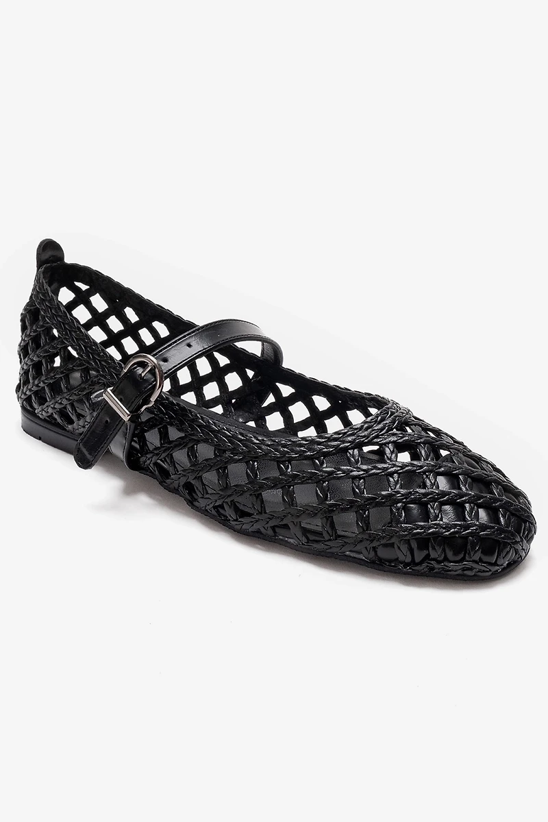 Prologue Shoes Womens Doux Woven Ballet Flat