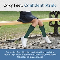 Wear Sierra Women's Knee High School Uniform 3 Pair Pack Socks