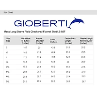 Gioberti Men's 100% Cotton Brushed Flannel Shirt