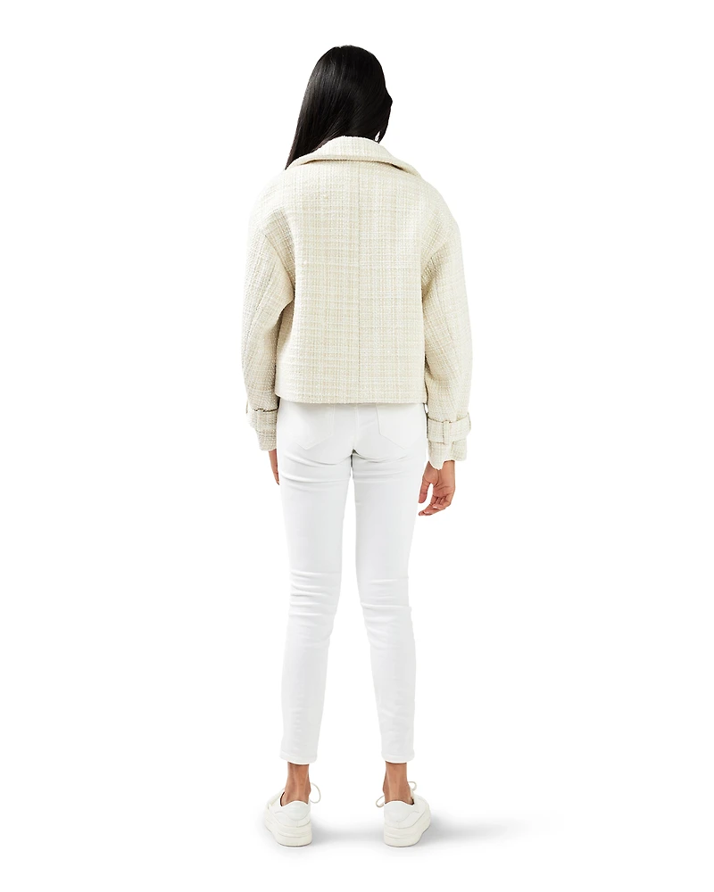 Belle & Bloom Womens Power Over Me Tweed Jacket