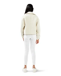 Belle & Bloom Womens Power Over Me Tweed Jacket