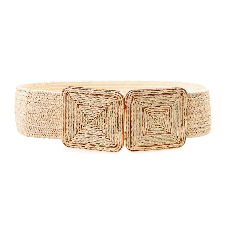 AGP PARIS Beige Hook Buckle Women's Belt