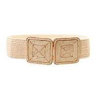 AGP PARIS Beige Hook Buckle Women's Belt