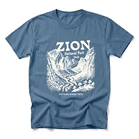 Simply Sage Market - Zion National Park Established 1919 Men's Garment Dyed Graphic T-Shirt