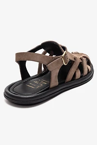 Forever & Always Womens Alone Leather Gladiator Sandals