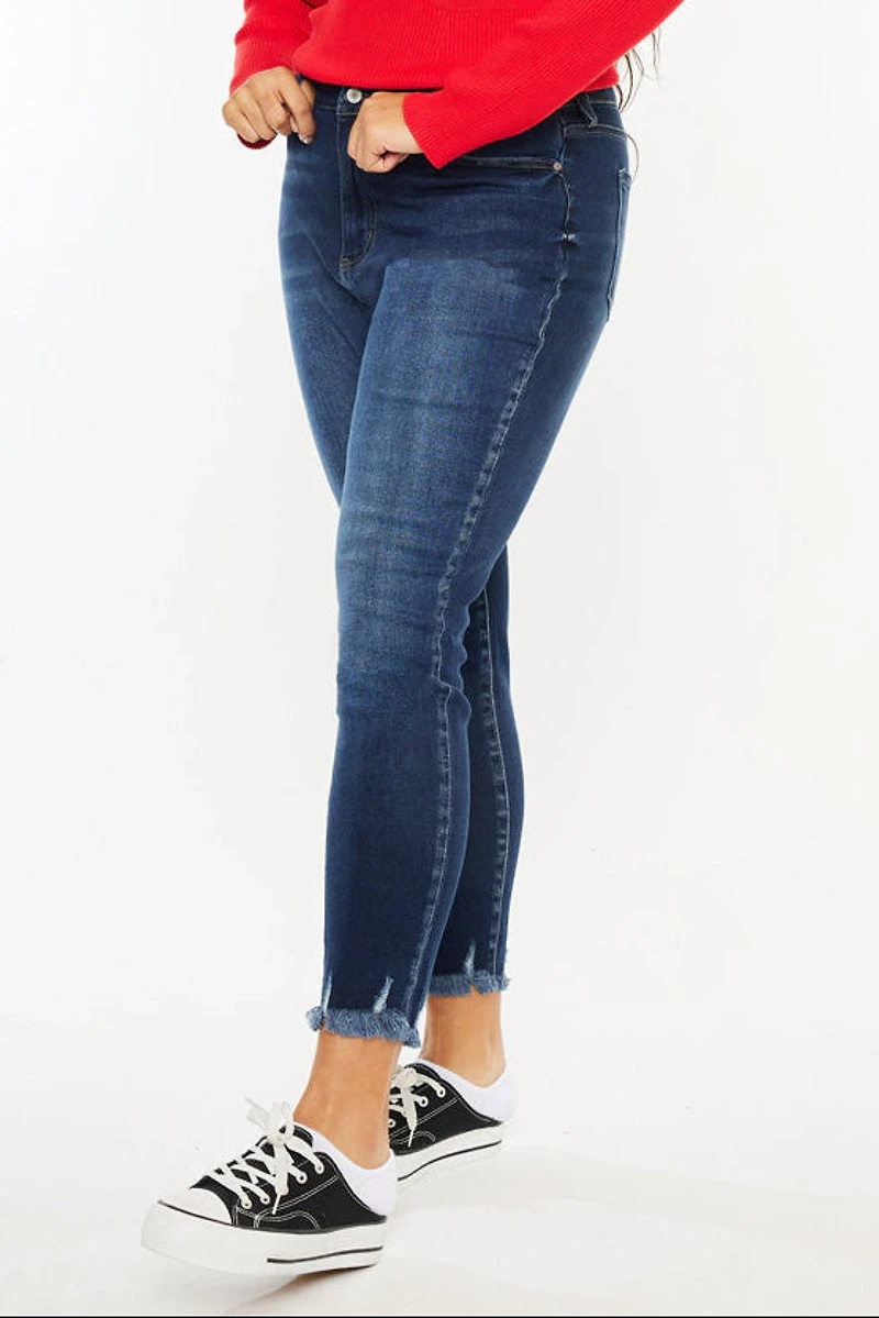 KanCan Women's Plus Ultra High Rise Ankle Skinny Jeans Journey