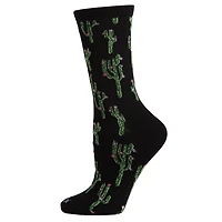 MeMoi Cactus Bamboo Blend Crew Socks