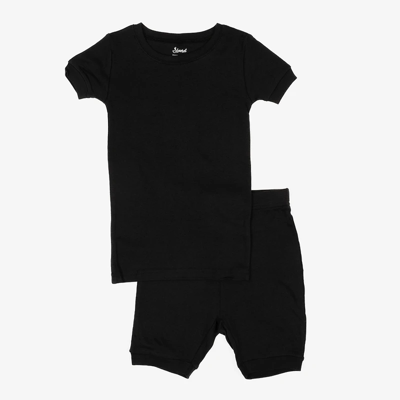Leveret Kids 2-pc. Cotton Solid Short Sleeve Shirt & Shorts Pajama Set