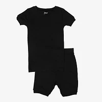 Leveret Kids 2-pc. Cotton Solid Short Sleeve Shirt & Shorts Pajama Set