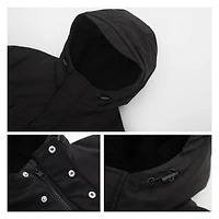 Rokka&Rolla Mens Hooded Mid-Length Parka Jacket