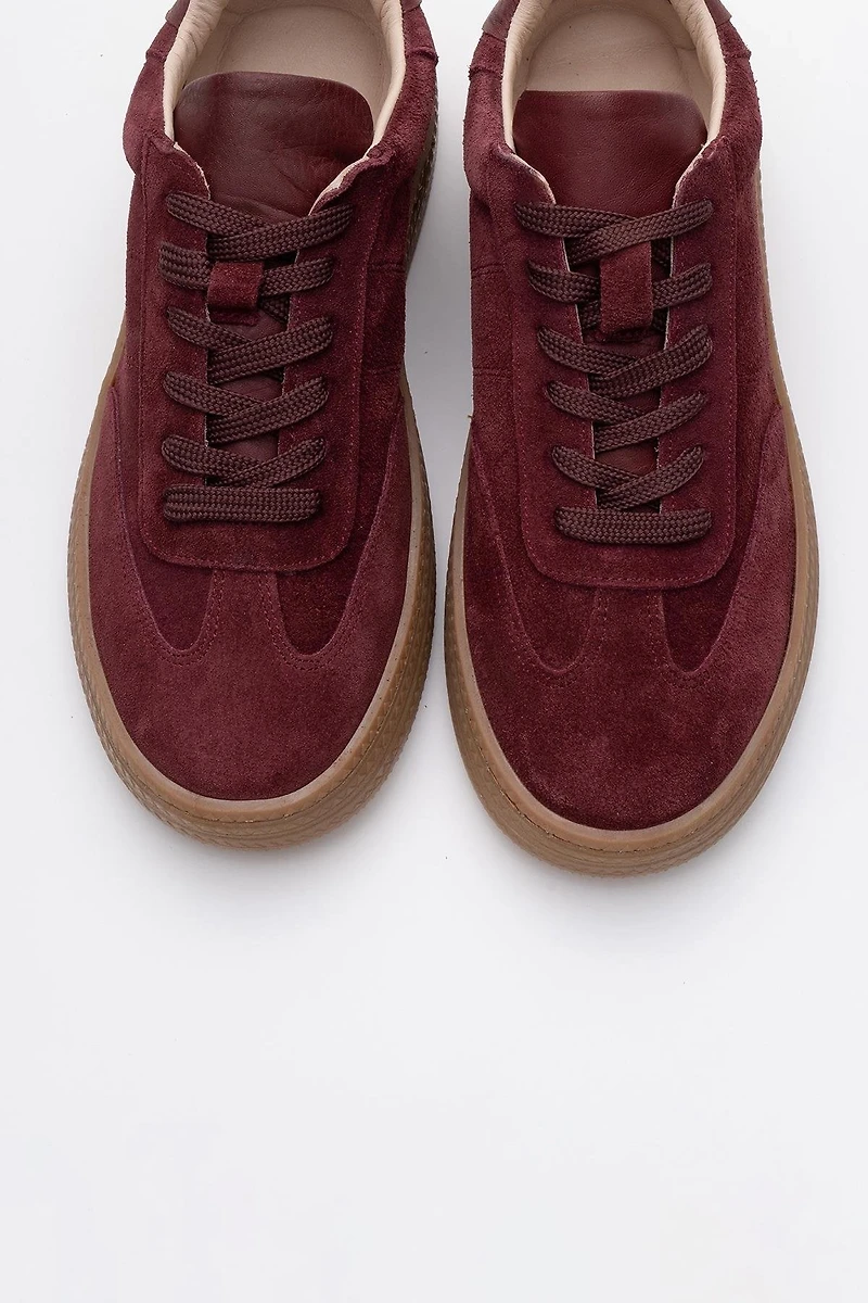 Forever & Always Womens Fyore Leather Sneakers