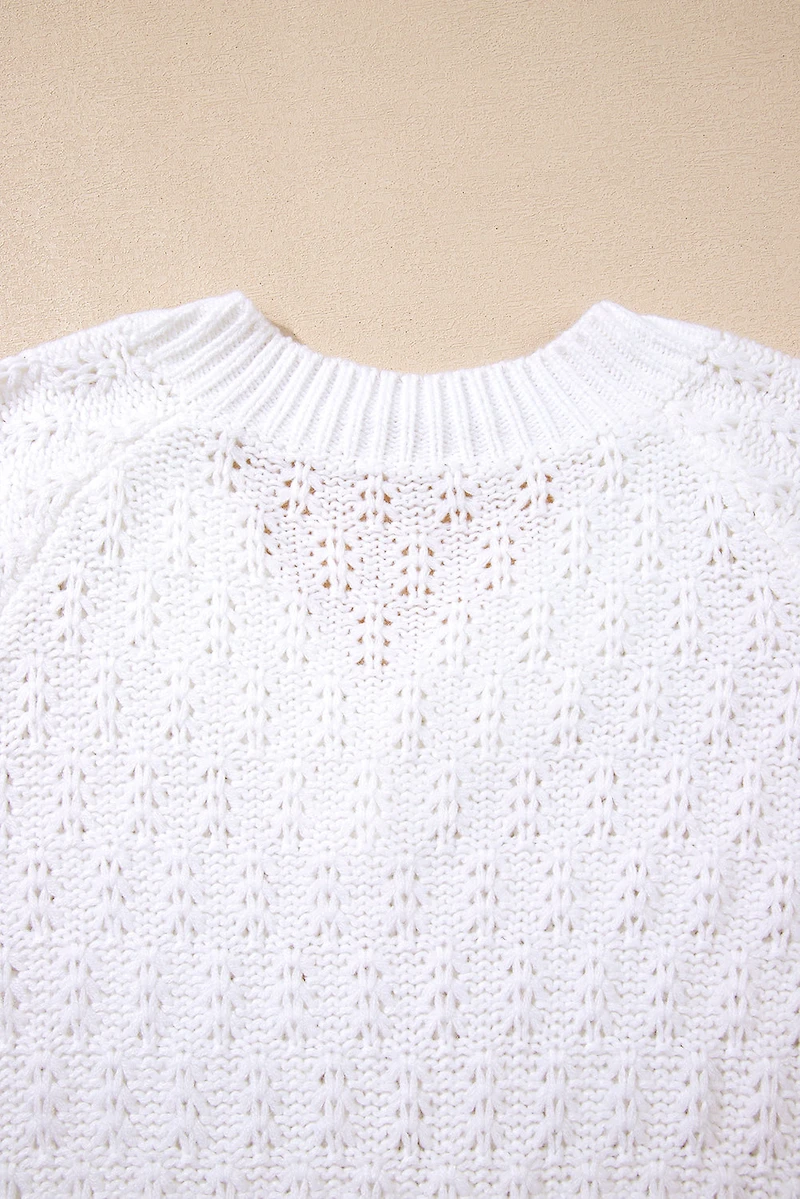 Threaded Pear Women's Emma Ribbed Edge Loose Sweater