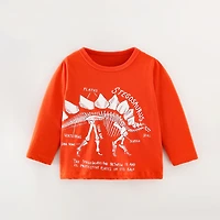 MyKids-USA Baby Boy Cartoon Dinosaur Pattern Long Sleeve Cool Shirt