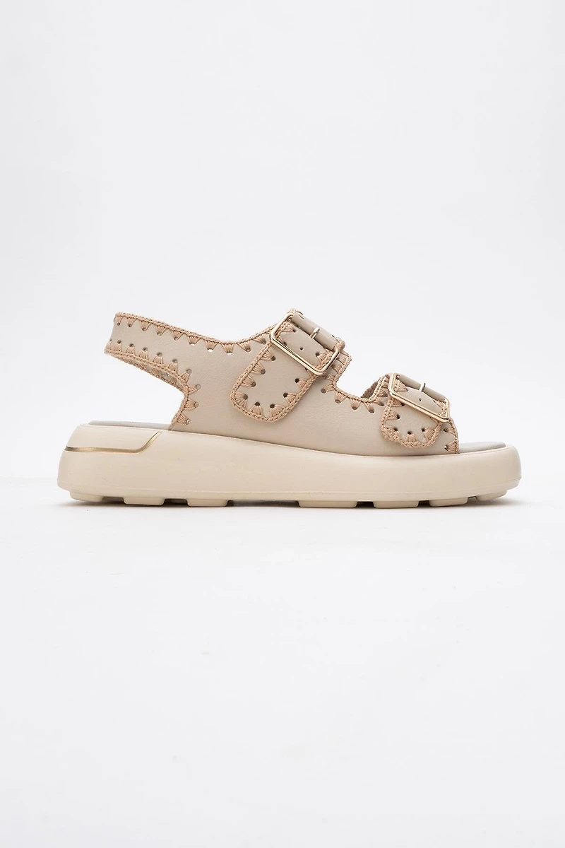 Forever & Always Womens Douro Braided Rope Strap Leather Sandals