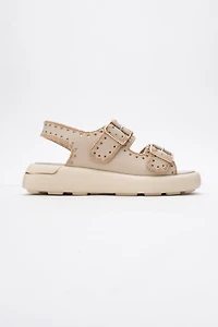 Forever & Always Womens Douro Braided Rope Strap Leather Sandals
