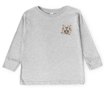 The Juniper Shop - Toddler Long Sleeve Graphic Tee Peace Sign Skeleton