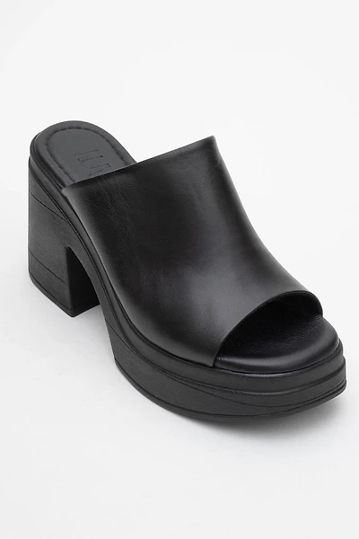 Forever & Always Womens Nola Leather Platform Mules
