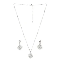 AGP PARIS Glittering Symphony Womens Necklace and Earrings Set