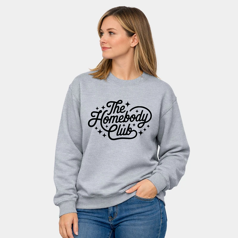 Simply Sage Market - The Homebody Club Cursive Stars Women's Graphic Sweatshirt