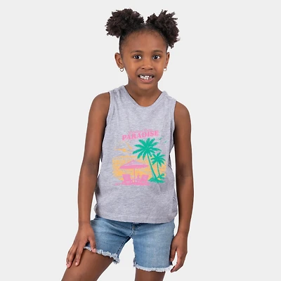 The Juniper Shop - Greetings From Paradise Palm Tree Youth Tank Top