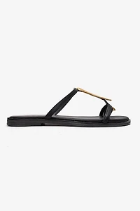Forever & Always Womens Tessa Leather Thong Sandals